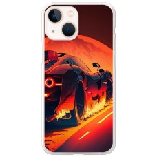 Чохол для iPhone 13 mini MixCase машини неон жовто-помаранчева