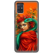 Чохол для Samsung Galaxy M31s (M317) MixCase Новий рік 2025 дівчинка зі змією