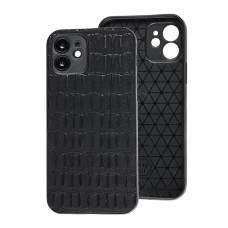 Чохол для iPhone 12 Leather case кроко