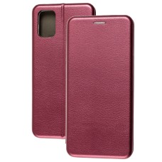 Чохол книжка Premium для Samsung Galaxy M51 (M515) бордовий