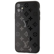 Чохол для iPhone Xs Max glass LV чорний