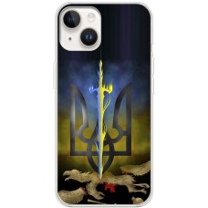 Чохол для iPhone 15 MixCase патріотичні меч в тризубі