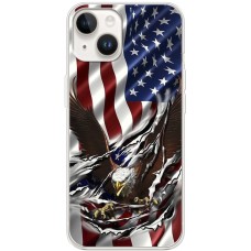 Чохол для iPhone 15 MixCase патріотичні орлан на прапорі