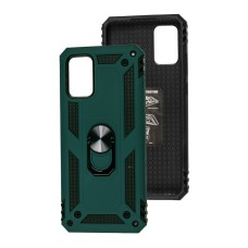 Чохол для Samsung Galaxy A02s (A025) / M02s (M025) Serge Ring ударостійкий темно-зеле