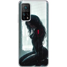 Чохол з аніме для Xiaomi Mi 10T / Mi 10T Pro Mixcase дівчина чорне волосся