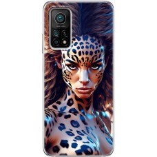 Чохол з аніме для Xiaomi Mi 10T / Mi 10T Pro Mixcase дівчина леопард