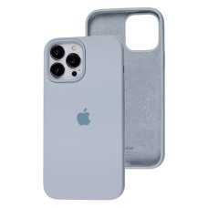Чохол для iPhone 13 Pro Max Square Full silicone сірий / mist blue