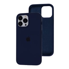 Чохол для iPhone 13 Pro Max Square Full silicone синій / deep navy
