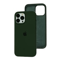 Чохол для iPhone 13 Pro Max Square Full silicone зелений / cyprus green