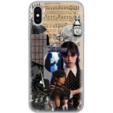 Чохол для iPhone Xs Max Mixcase Венздей колаж віолончель