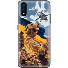 Чохол для Samsung Galaxy A01 (A015) MixCase патріотичні бійці України