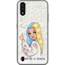 Чохол для Samsung Galaxy A01 (A015) MixCase патріотичні є солов'їна є Україна