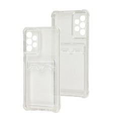 Чохол для Samsung Galaxy A73 (A736) WXD Card Pocket прозорий