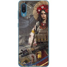 Чохол для Samsung Galaxy A02 (A022) MixCase патріотичні дівчина воїн