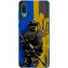 Чохол для Samsung Galaxy A02 (A022) MixCase патріотичні український воїни