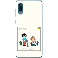 Чохол для Samsung Galaxy A02 (A022) MixCase патріотичні робити разом