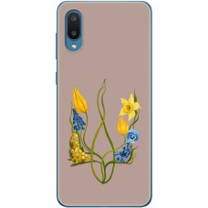 Чохол для Samsung Galaxy A02 (A022) MixCase патріотичні квіти у формі герба