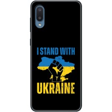 Чохол для Samsung Galaxy A02 (A022) MixCase патріотичний "I stand with Ukraine"