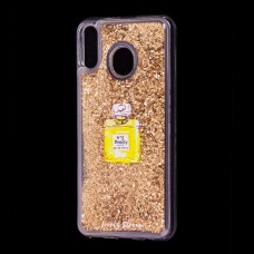 Чохол для Samsung Galaxy M20 (M205) Блиск вода золотистий "духи"