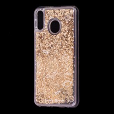 Чохол для Samsung Galaxy M20 (M205) Блискучі вода золотистий "простір"