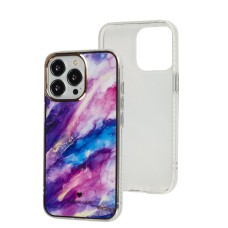 Чохол для iPhone 13 Pro Мармур pink