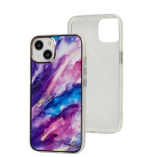 Чохол для iPhone 13 Мармур pink