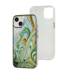 Чохол для iPhone 13 Мармур green