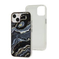 Чохол для iPhone 13 Мармур чорний