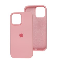 Чохол для iPhone 13 Pro Max Square Full silicone рожевий / light pink