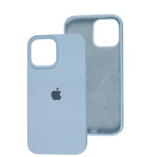 Чохол для iPhone 13 Pro Max Square Full silicone блакитний / lilac blue