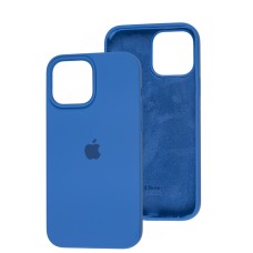 Чохол для iPhone 13 Pro Max Square Full silicone синій / Royal Blue