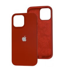 Чохол для iPhone 13 Pro Max Square Full silicone червоний / dark red