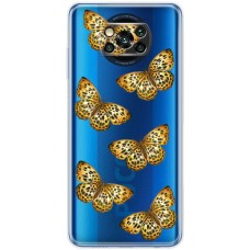 Чохол для Xiaomi Poco X3 / X3 Pro MixCase Леопард метелика