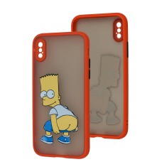Чохол для iPhone X / Xs LikGus Totu camera protect червоний Симсон