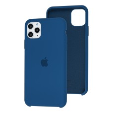 Чохол silicone для iPhone 11 Pro Max case navy blue