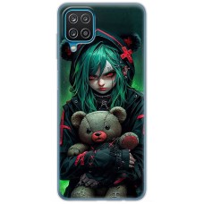 Чохол з аніме для Samsung Galaxy A12 / M12 Mixcase дівчинка і ведмедик