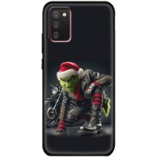 Чохол для Samsung Galaxy A02s (A025) MixCase Новий рік Грінч байкер