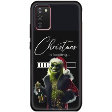 Чохол для Samsung Galaxy A02s (A025) MixCase Новий рік посмішка Грінча