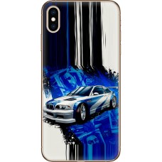 Чохол для iPhone X / Xs MixCase авто бмв на синьому