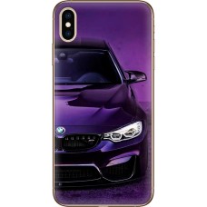 Чохол для iPhone X / Xs MixCase авто бмв фіолетовий