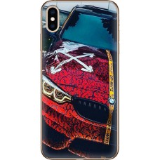 Чохол для iPhone X / Xs MixCase авто бмв з малюнком долара