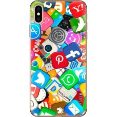 Чохол для iPhone X / Xs MixCase логотип лого соц.мережі