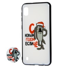 Чохол для Samsung Galaxy A10 (A105) print + popsocket "вовк"