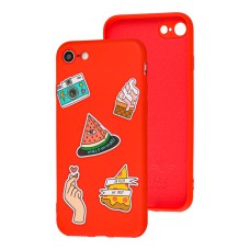Чохол для iPhone 7/8/SE2 Wave Fancy color style watermelon/red