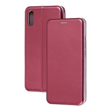 Чохол книжка Premium для Xiaomi Redmi 9A бордовий