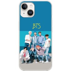Чохол для iPhone 15 Plus MixCase BTS на блакитному