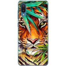 Чохол для Samsung Galaxy A02 (A022) MixCase звірі тигр у листі