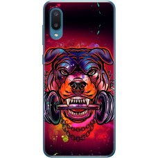 Чохол для Samsung Galaxy A02 (A022) MixCase звірі пес з гантелей