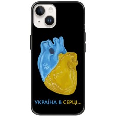 Чохол для iPhone 15 MixCase патріотичні Україна в серці