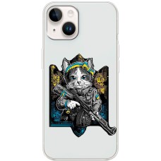 Чохол для iPhone 15 MixCase патріотичні кіт захисник